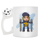 Кружка с футбольным мячиком