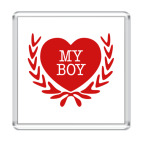 Магнит 6.5 x 6.5 см i love my boy