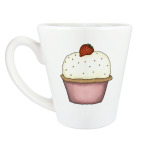 Кексик с клубникой.