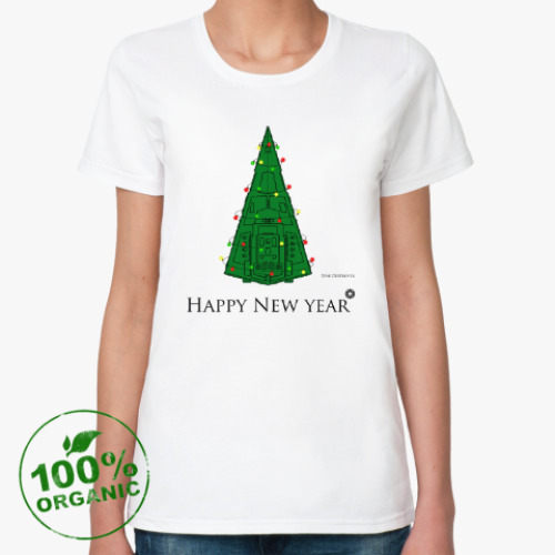 Женская футболка из органик-хлопка с принтом Star wars (звёздные войны)