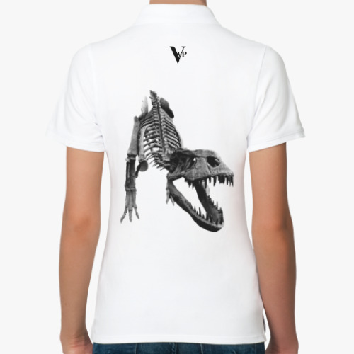 Женская рубашка поло (печать) с принтом Velvet Pin - Dino G