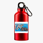 Металлическая бутылка 400 мл UV-DTF