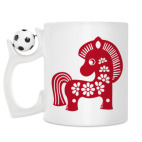 Кружка с футбольным мячиком