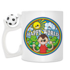 Кружка с футбольным мячиком