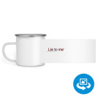 Кружка металлическая белая (круговая запечатка)