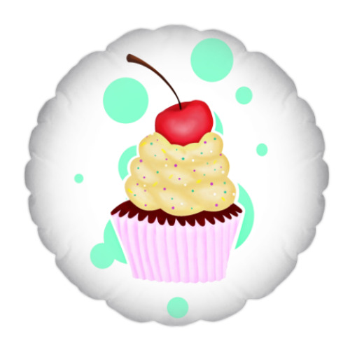 Подушка с принтом Капкейк