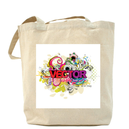 Сумка шоппер с принтом Вектор