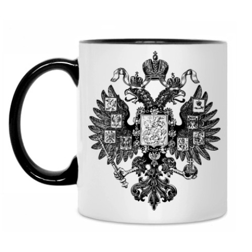 Кружка с принтом Герб России