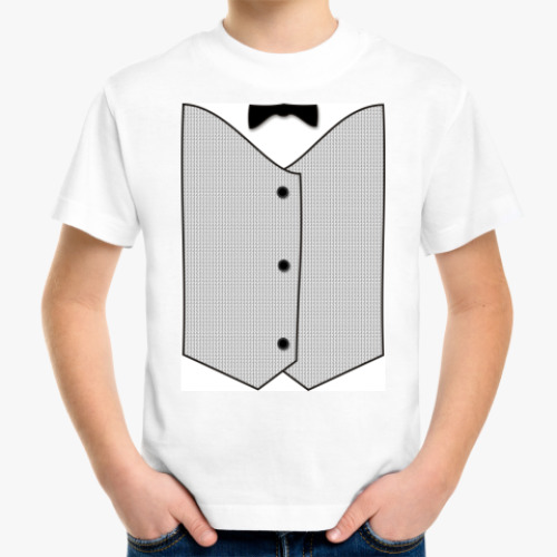 Детская футболка с принтом Жилет ж.9