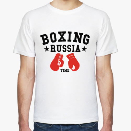 Футболка с принтом Boxing Russia