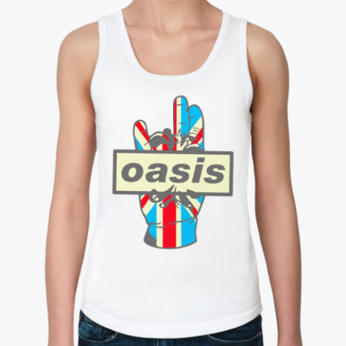 Женская майка с принтом Oasis