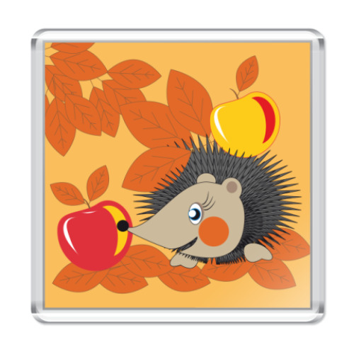 Магнит с принтом  Ёжик