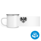 Кружка металлическая белая (круговая запечатка)