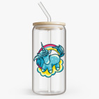 Банка с бамбуковой крышкой