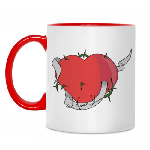 Кружка с принтом Love