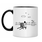 Кружка двухцветная