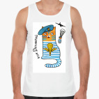 Майка Tank Top кот Десантий  из серии 'Military cats'