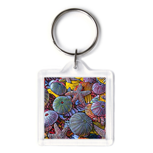 Брелок с принтом Marine life