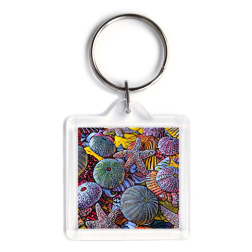 Брелок с принтом Marine life