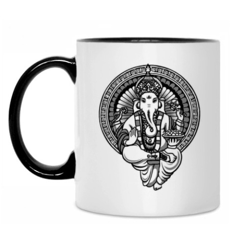 Кружка с принтом Ganesha