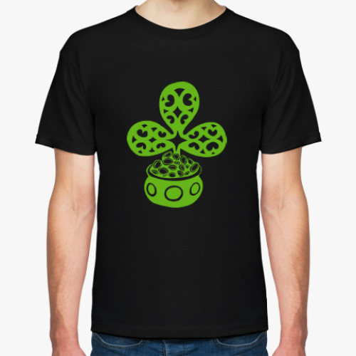 Футболка с принтом Клевер