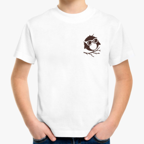 Детская футболка с принтом Совёнок
