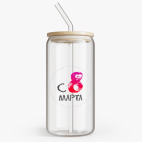 Банка с бамбуковой крышкой