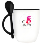 Кружка с ложкой