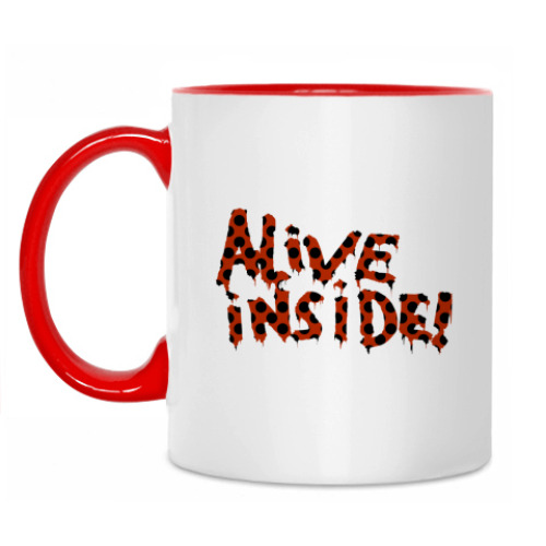 Кружка с принтом Alive inside!