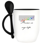 Кружка с ложкой