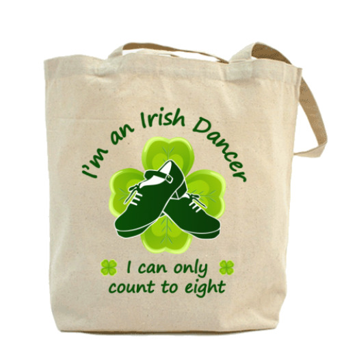 Сумка шоппер с принтом Irish dancer