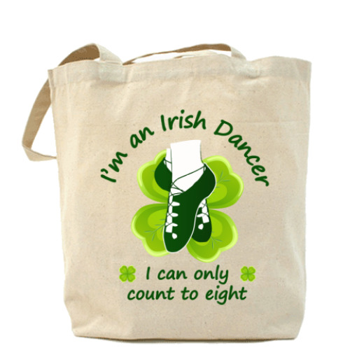 Сумка шоппер с принтом Irish dancer