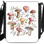 Принт с лесными грибами