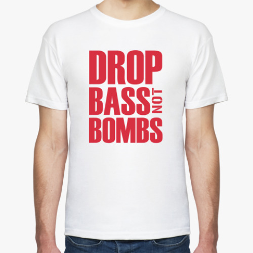 Футболка с принтом Drop the bass