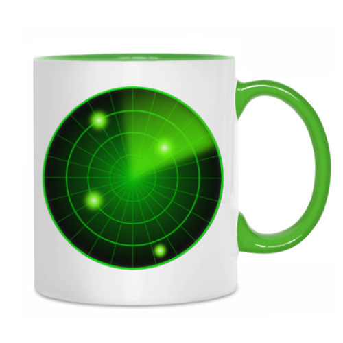 Кружка с принтом Радар