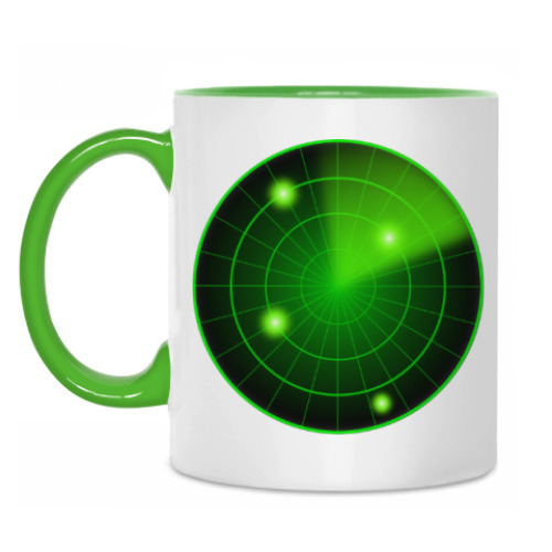 Кружка с принтом Радар