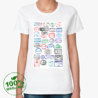 Женская футболка органик