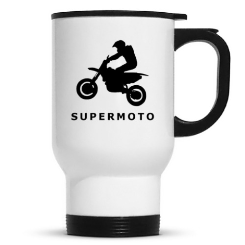 Кружка-термос с принтом SUPERMOTO