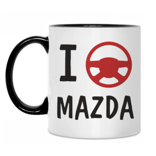 Кружка с принтом Я рулю Mazda
