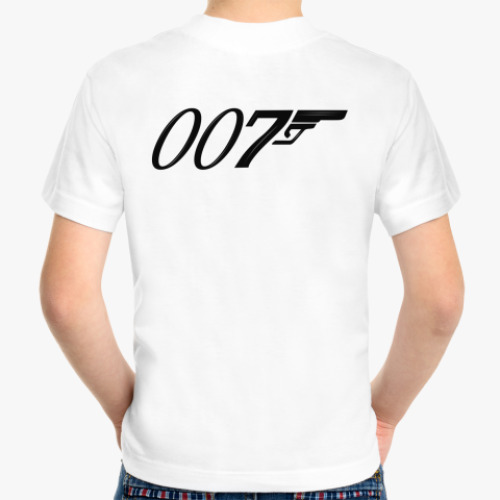 Детская футболка с принтом Агент 007
