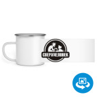 Кружка металлическая белая (круговая запечатка)