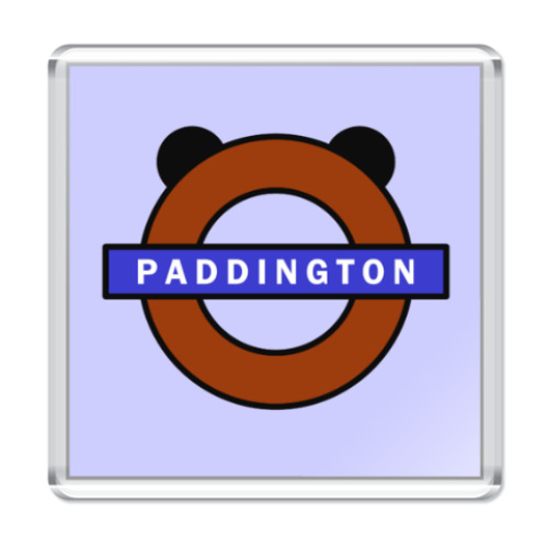 Магнит с принтом Паддингтон