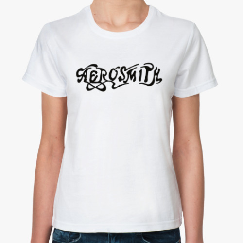 Классическая футболка с принтом AEROSMITH