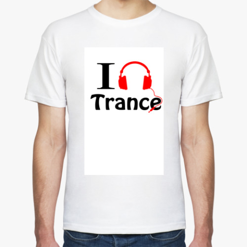Футболка с принтом I love trance