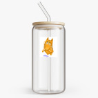 Банка с бамбуковой крышкой