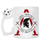 Кружка с футбольным мячиком