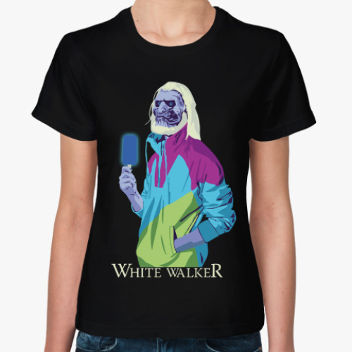 Женская футболка с принтом White Walker Игра престолов