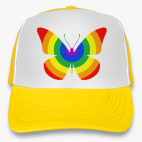 Кепка Trucker, желтая Rainbow Butterfly