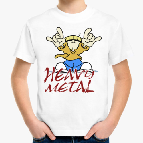 Детская футболка с принтом Heavy Metal