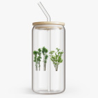 Банка с бамбуковой крышкой